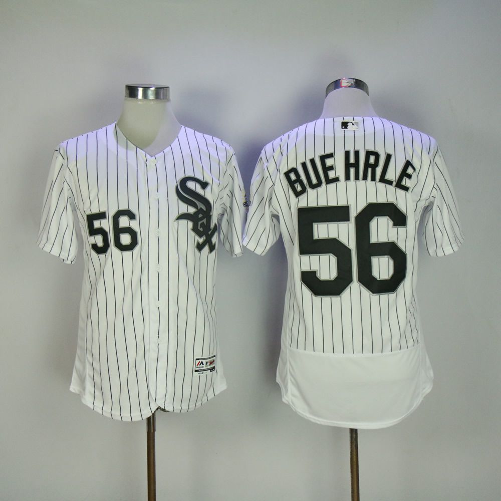 Men Chicago White Sox #56 Buehrle White Elite MLB Jerseys->chicago white sox->MLB Jersey